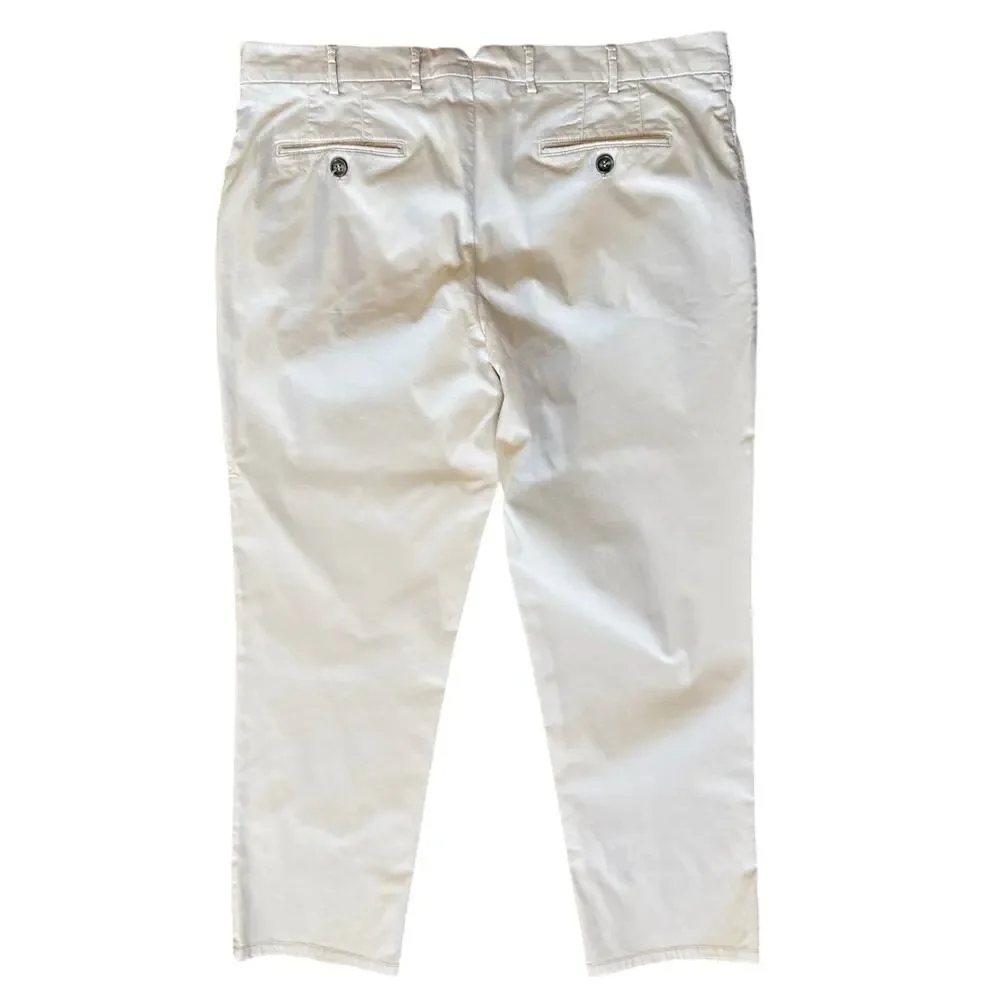 Brunello Cucinelli Cream Chinos Pants Size IT 54 / US 39